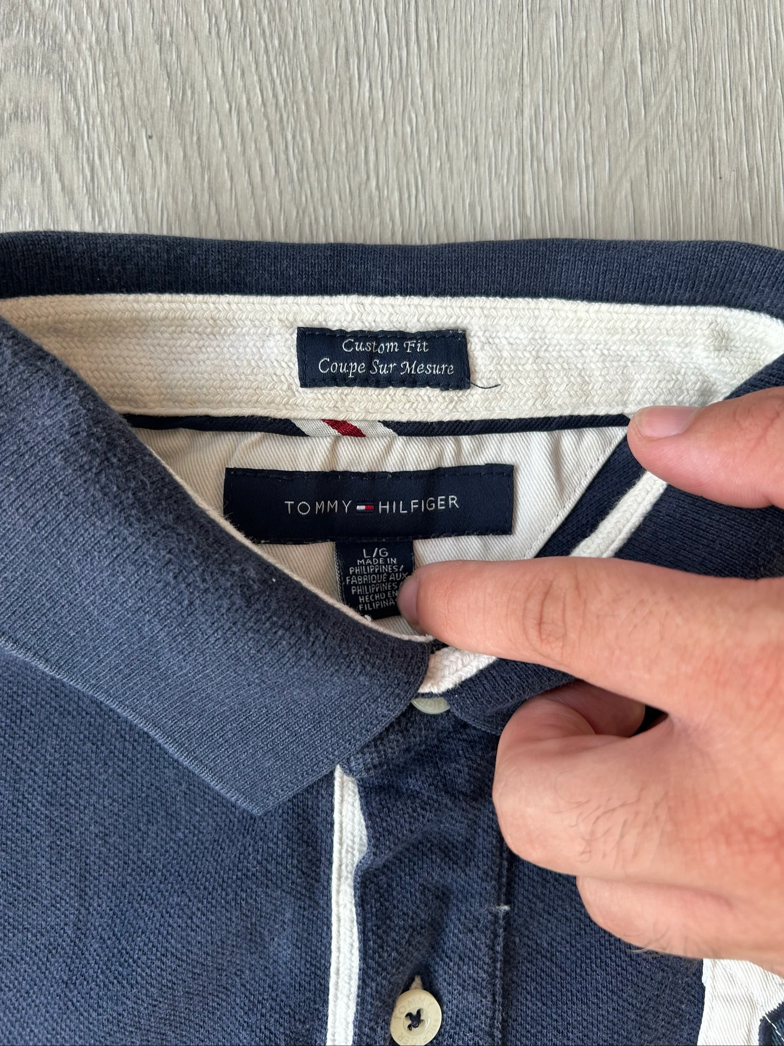 Polo Tommy Hilfiger Custom Fit Vintage Block Color - Talla L – photo 6